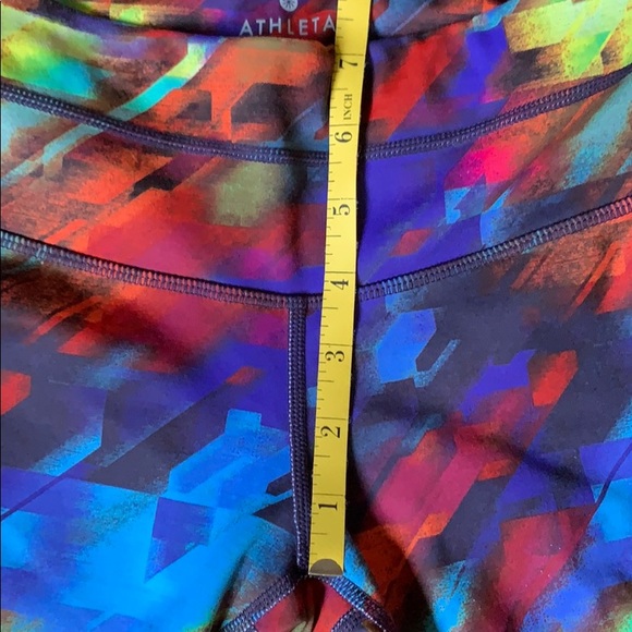 Athleta Colorful Yoga Running Stretchy Leggings - Picture 4 of 8